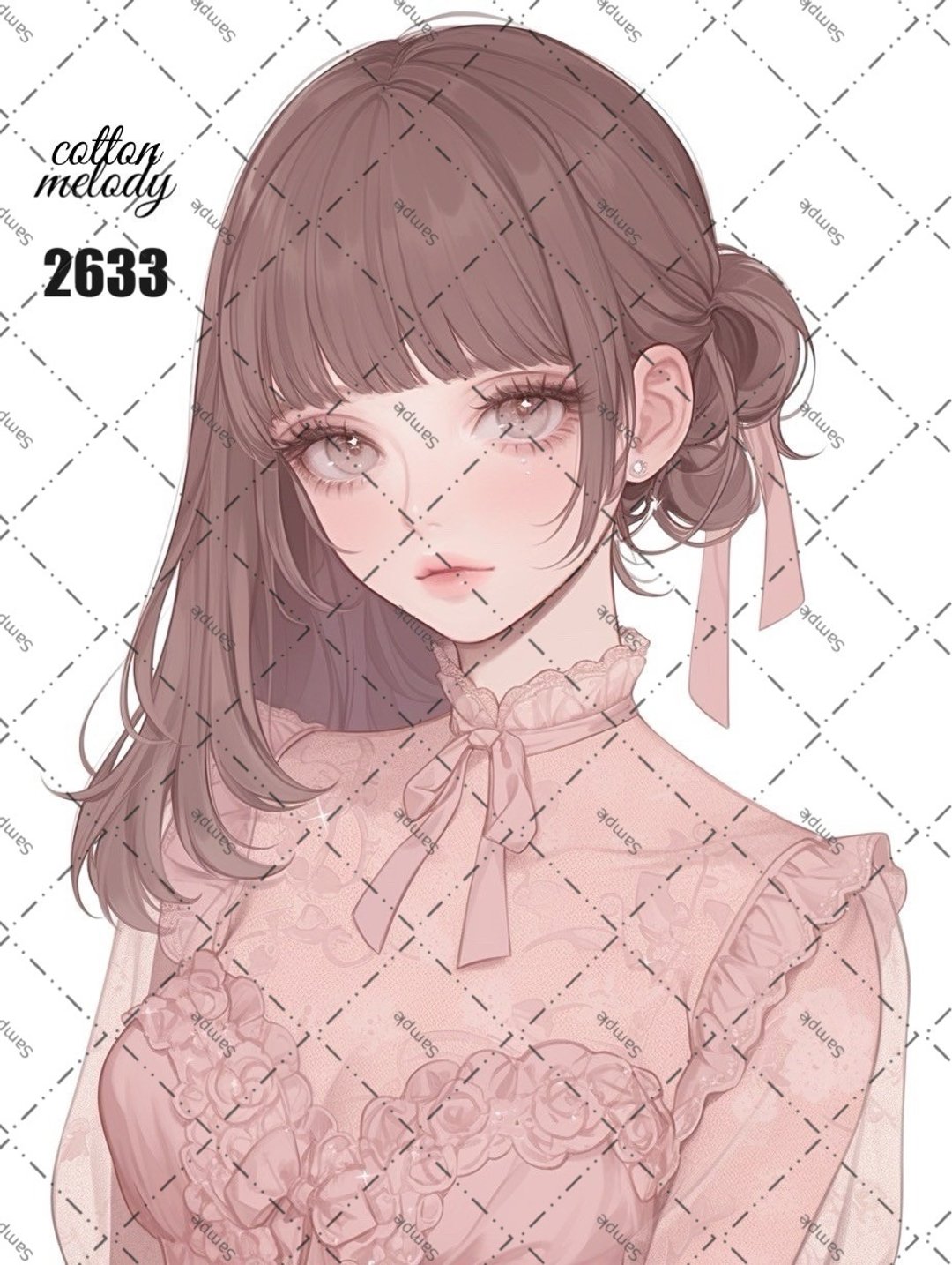 original sticker no.2633 人物贴纸 原创贴纸 原创人物贴纸 装饰贴纸 cotton melody - 贴纸 - 纸 