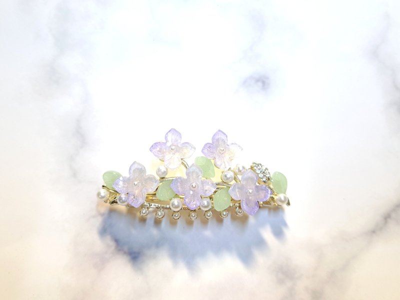 紫阳花 - 浅紫 - 弹性式后夹 发饰 - 发饰 - 其他材质 多色