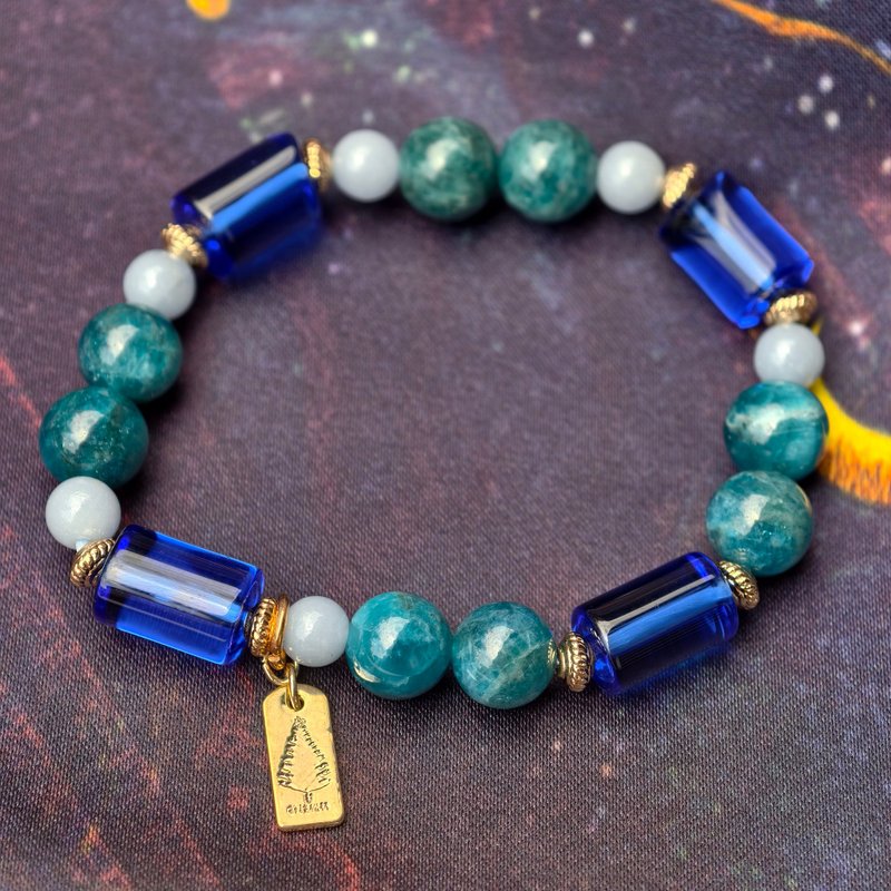 创意 设计 手链 夜海映光 Azure Tide - 手链/手环 - 水晶 蓝色