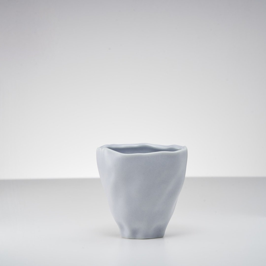 绽放│Blooming 茶杯_水杯 (淡蓝/兰花) - 其他杯子 - 瓷 蓝色