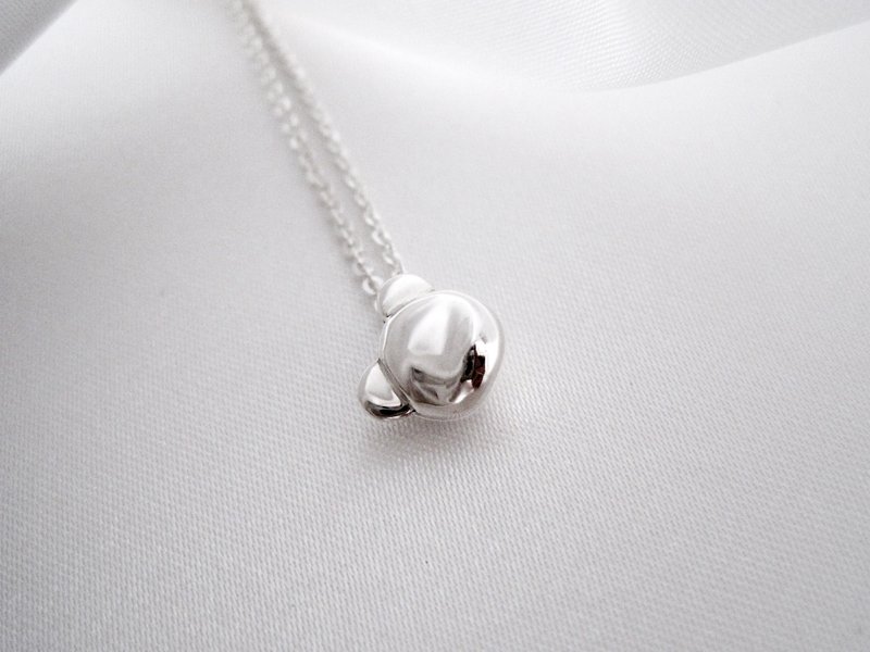 动物王国系列   淡定熊坠16寸链(实心/无电镀) - 项链 - 其他金属 