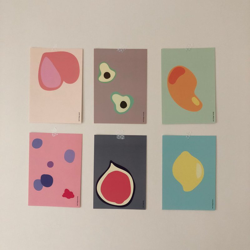 mb fruity card 设计款水果卡片 - 卡片/明信片 - 纸 白色