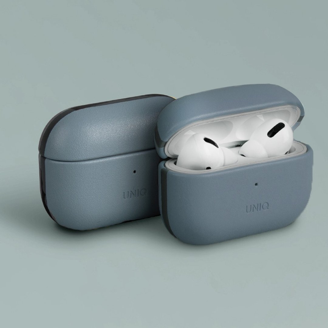 AirPods Pro 2  Lyden Ds皮革保护套(附挂绳)-水洗蓝/黑 - 耳机收纳 - 其他材质 绿色