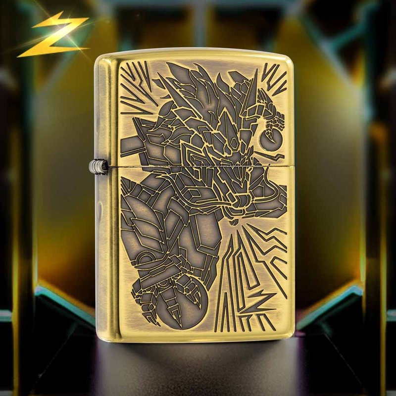 【ZIPPO官方旗舰店】十二生肖-龙防风打火机 ZA-2-156 - 其他 - 铜/黄铜 金色