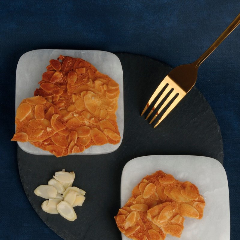 手工减醣三温糖杏仁瓦片200克装,生酮饮食健身,台湾伴手礼 - 手工饼干 - 其他材质 