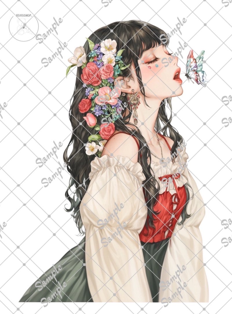 原创人物贴纸 2026.2 月新品 - 贴纸 - 纸 