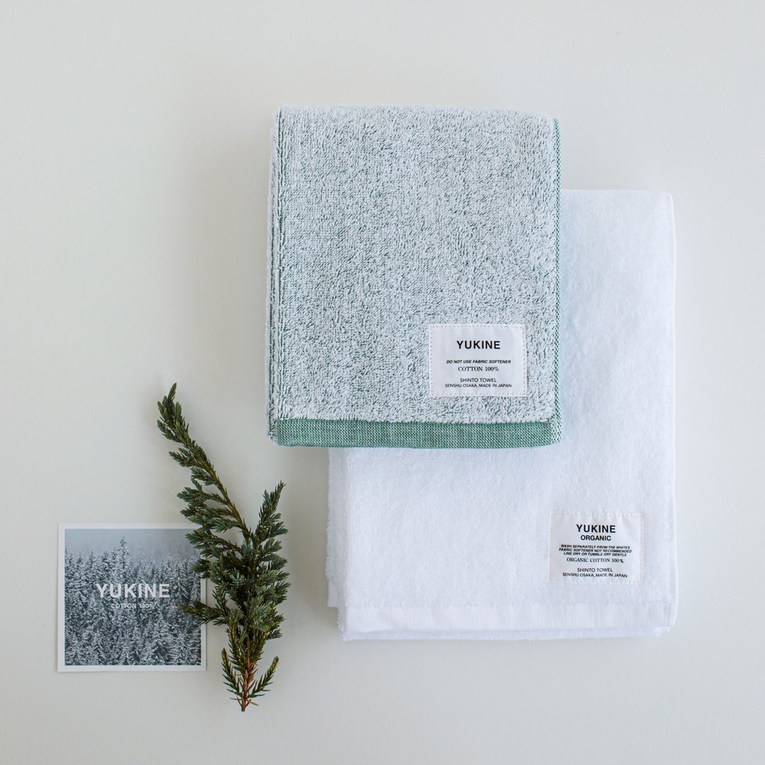 日本制 YUKINE 100%有机棉 毛巾 by SHINTO TOWEL - 毛巾浴巾 - 棉 多色