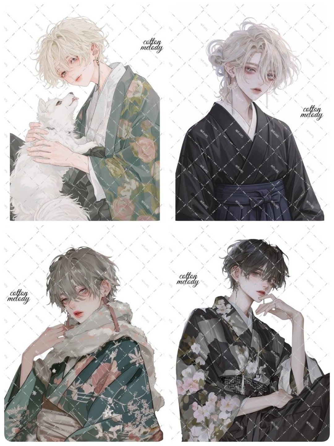 顽皮狗狗组合 / compact set / 25种设计各3张 / 人物贴纸 - 贴纸 - 纸 多色