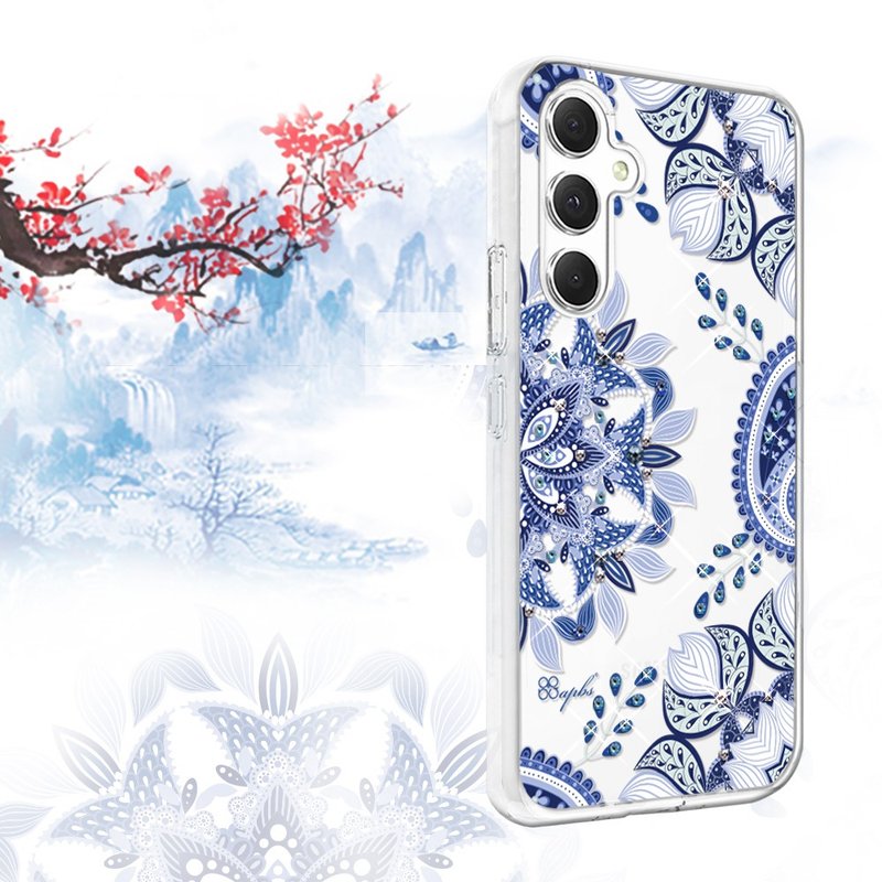 Samsung Galaxy A55/A54/A53/A35 轻薄军规防摔水晶壳-青花瓷 - 手机壳/手机套 - 其他材质 多色