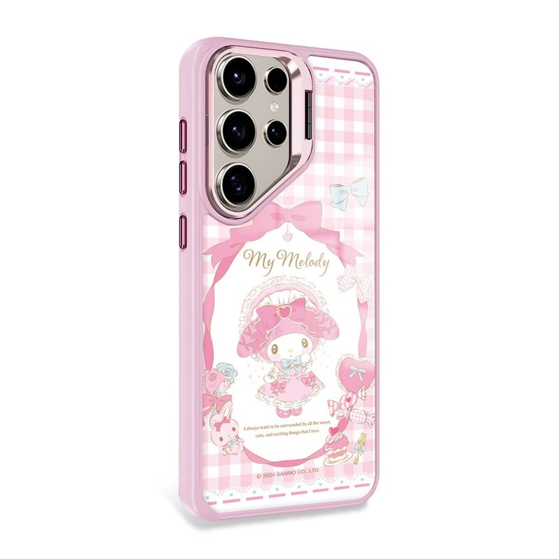 三丽鸥 S25/S24/S23 军规防摔合金框隐形立架手机壳-萝莉塔美乐蒂 - 手机壳/手机套 - 其他材质 多色