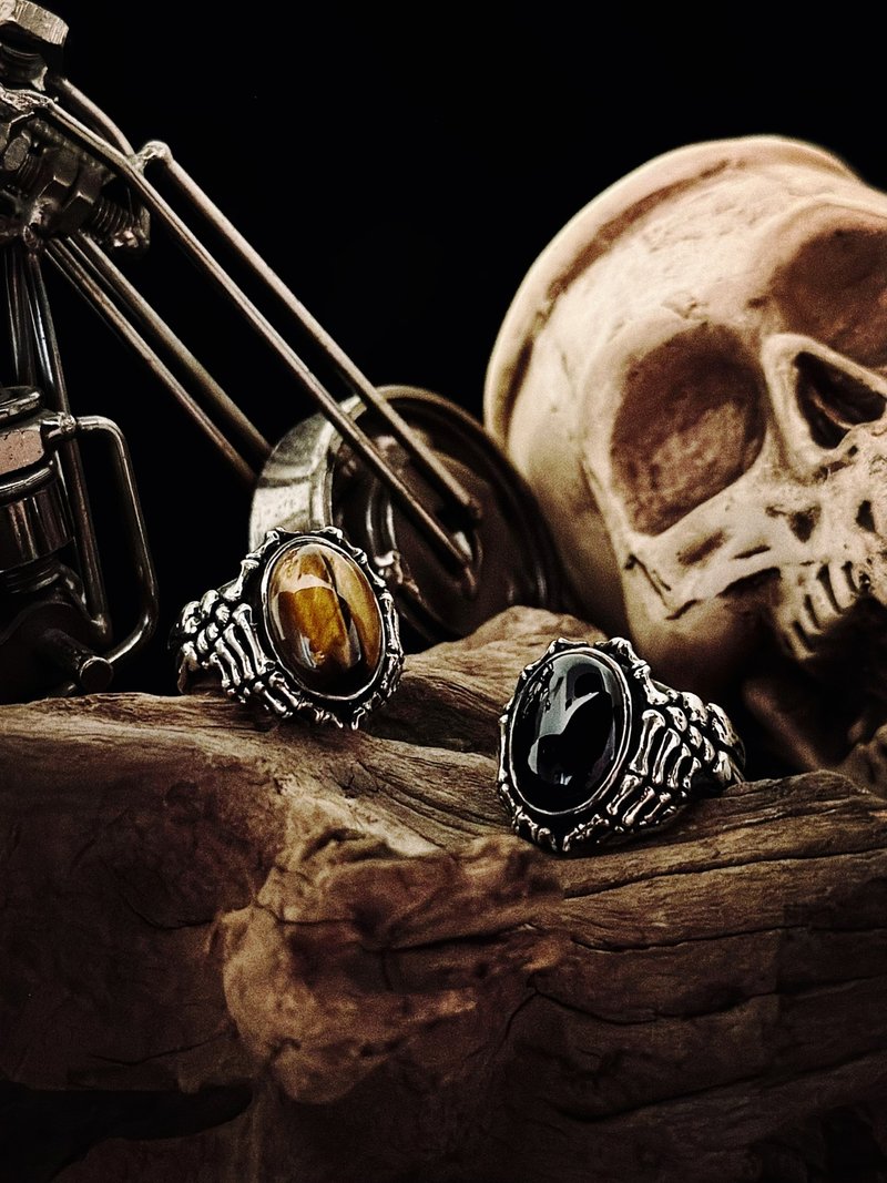 【矿石系列】磐石courage  925银 戒指 - 戒指 - 纯银 银色