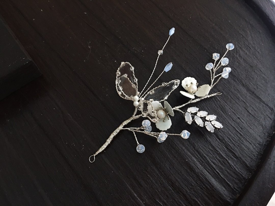 手工新娘饰品 凝光飞翔   施华洛世奇水晶发饰 (小) - 发饰 - 水晶 