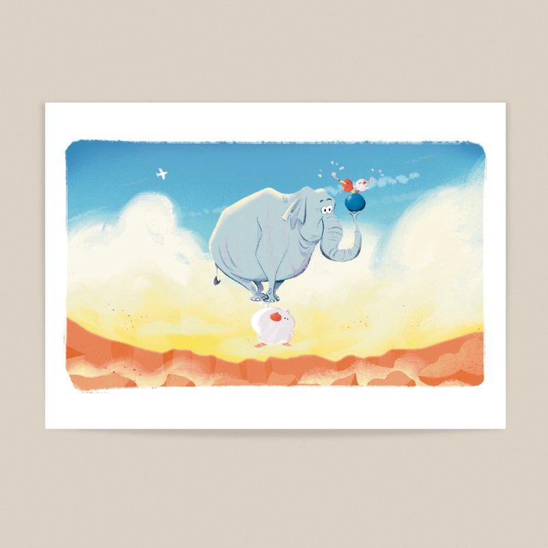 我是无敌的 / B5插画海报 - 海报/装饰画/版画 - 棉．麻 黄色