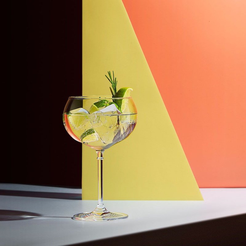 Palette 调色板调酒杯系列 琴酒杯款 580ml - 酒杯/酒器 - 玻璃 白色