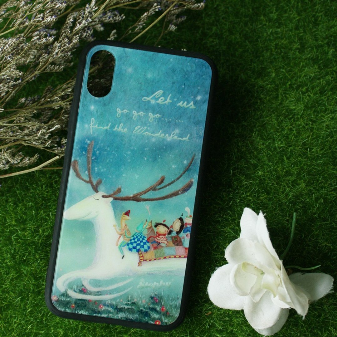 【定制化手机壳】童幻驯鹿 iPhone 15玻璃纤维镜面机壳 - 手机壳/手机套 - 其他材质 