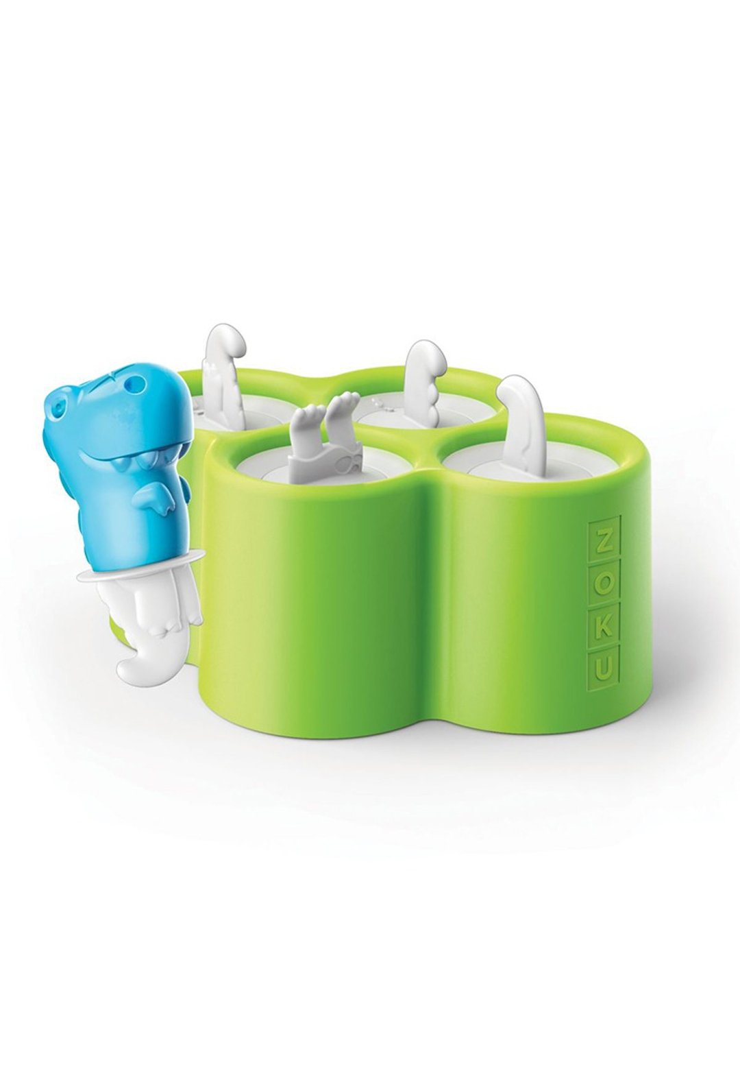ZOKU 硅胶恐龙雪条模具 一组四入 - 厨房用具 - 硅胶 绿色