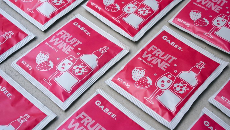 风味耳挂 Fruit Wine果酒  GABEE. 钻石型耳挂咖啡 - 咖啡 - 新鲜食材 粉红色