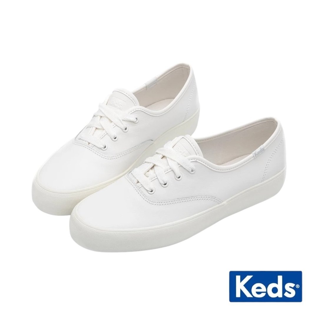 KEDS CHAMPION GN 宽楦舒适真皮小白鞋 9241W110101 - 女款休闲鞋 - 真皮 