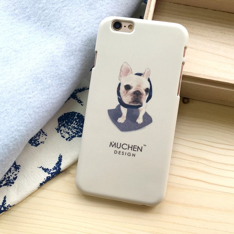 原创手绘法斗-iPhone(i5.i6s,i6splus.I7.I7plus)/Android(Samsung三星, HTC, Sony)原创动物手机壳/保护套/可定制/狗狗 - 手机壳/手机套 - 塑料 黄色