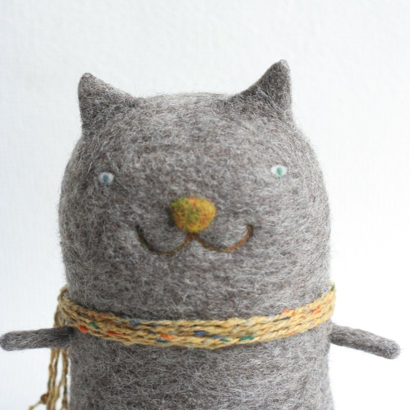 「NECO-TARO」 WOOL FELT - 玩偶/公仔 - 羊毛 多色