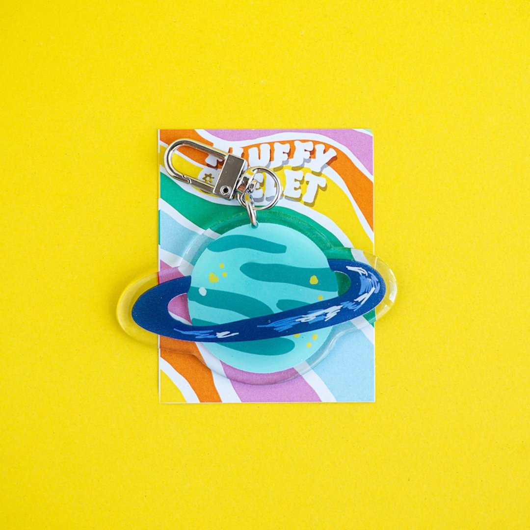 Fluffy Omelet KEYCHAIN / 胸针 / PHONE GRIP - 火星 - 吊饰 - 压克力 多色