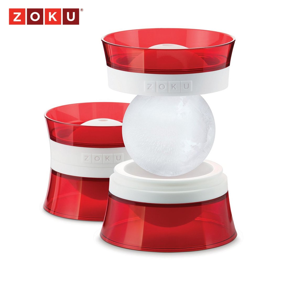 ZOKU 特大冰球制造模具 - 红色 2件装 - 厨房用具 - 塑料 红色