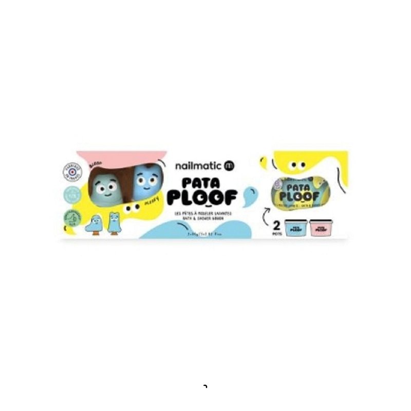nailmatic PATAPLOOF扭扭捏捏DIY沐浴黏土套组-粉蓝 - 玩具/玩偶 - 粘土 多色