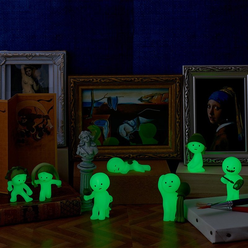 Smiski│不可思议的夜光精灵-世界名画博物馆系列(盒装12入) - 玩偶/公仔 - 塑料 