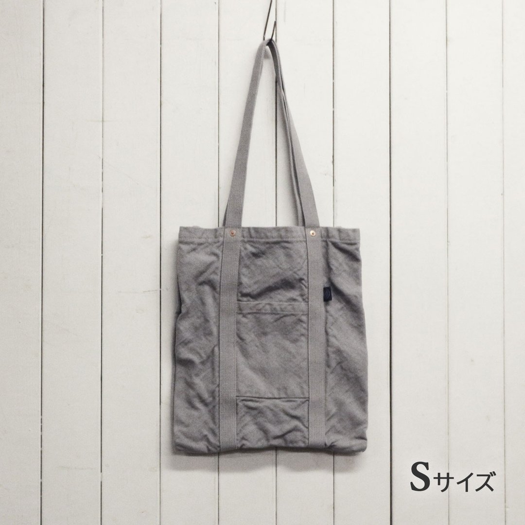 M/S托特包 S号【2025秋冬限定色・Stone】(VC-46S) - 手提包/手提袋 - 棉 灰色
