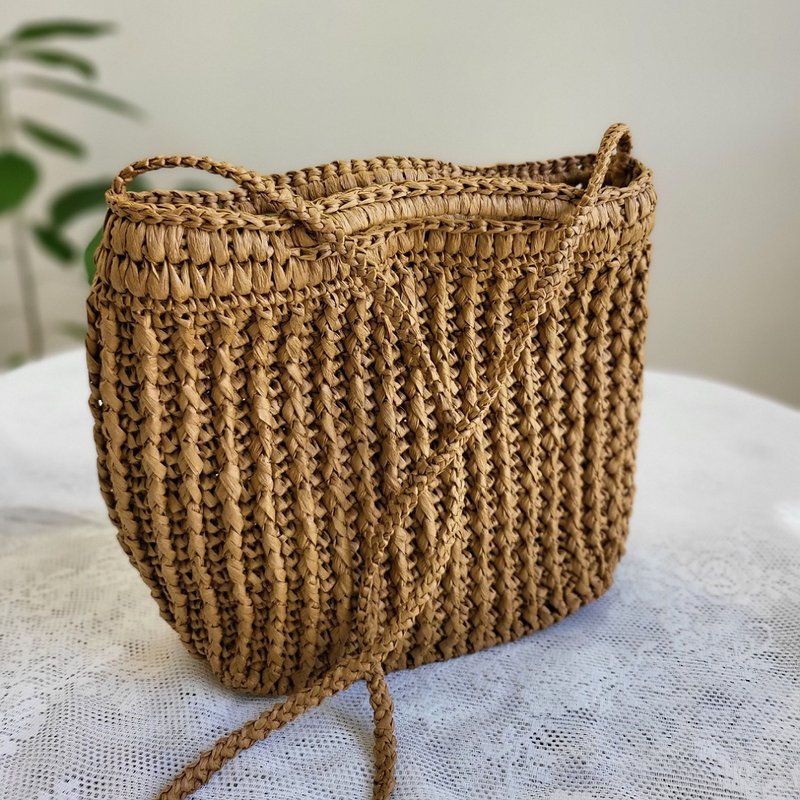 夏季垄沟包影片教学 이랑백튜토리얼 Summer Furrow Bag Tutorial - 侧背包/斜挎包 - 纸 