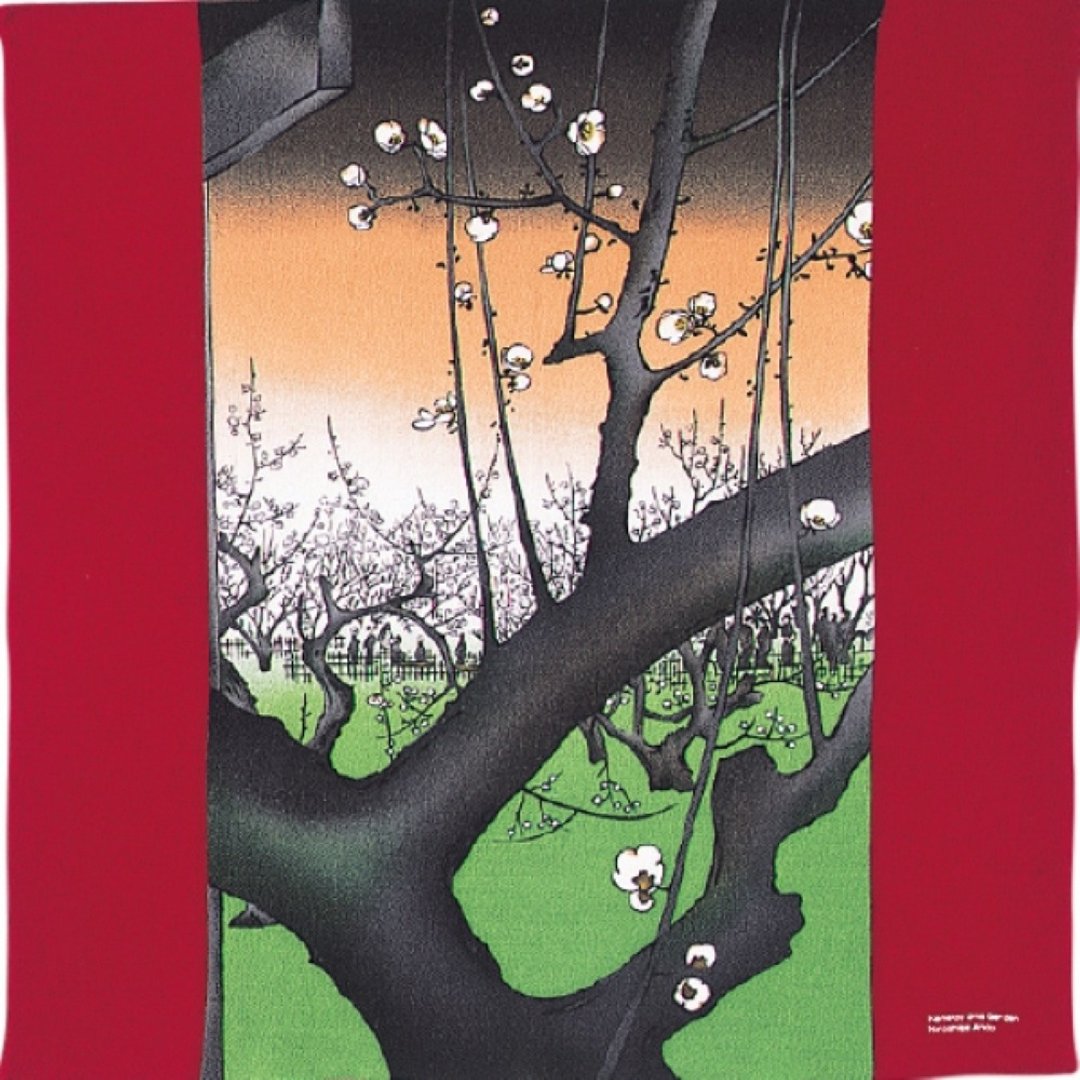 京都风吕敷包巾-隅田川 二巾-龟户梅屋铺(缩缅) - 其他 - 其他人造纤维 