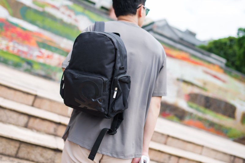 BENETTON BLOW  迷你双肩背包 黑色 - 后背包/双肩包 - 聚酯纤维 黑色