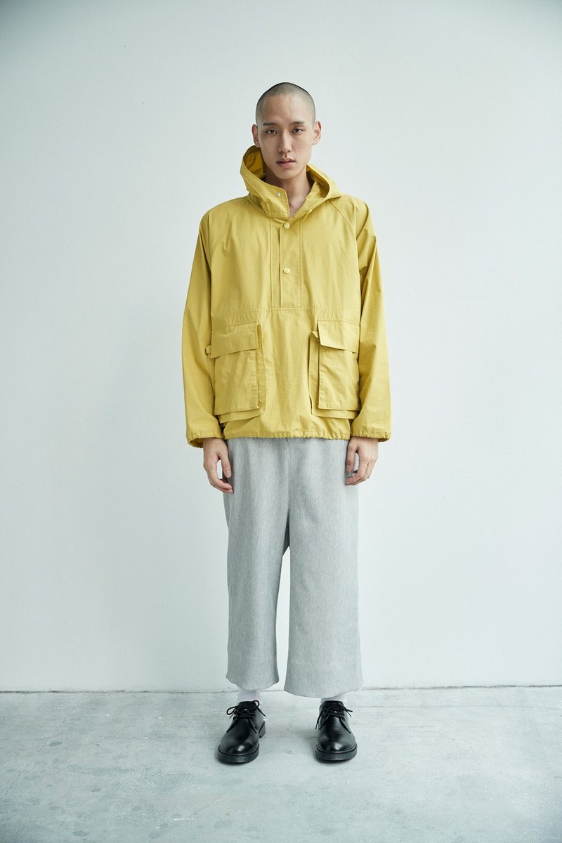 拉克兰袖冲锋外套 - 中性连帽卫衣/T 恤 - 棉．麻 绿色