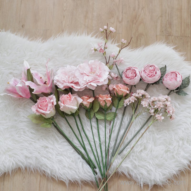 CHERRY BLOSSOM PINK - Medium Posie Rooms for Home Decoration - 香薰/精油/线香 - 纸 粉红色