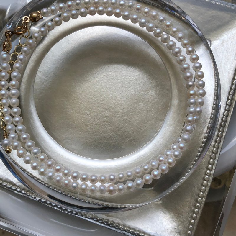 ITS-N174【珍珠项链・Pearl】优质手作细致强珠光淡水珍珠项链。 - 项链 - 珍珠 白色