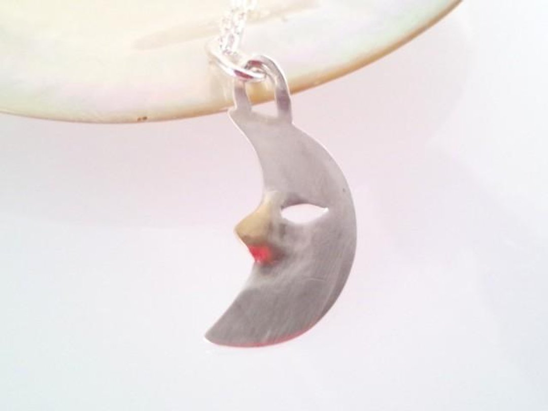 Moon the crescent SV pendant - 项链 - 其他金属 银色