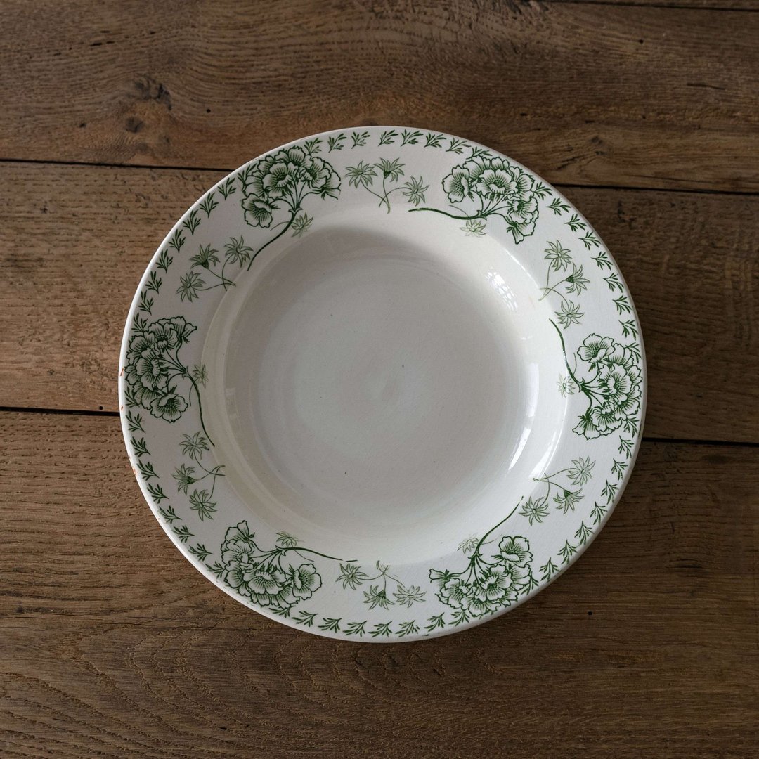 柳染绿汤皿 直径24cm - 盘子/餐盘/盘架 - 陶 