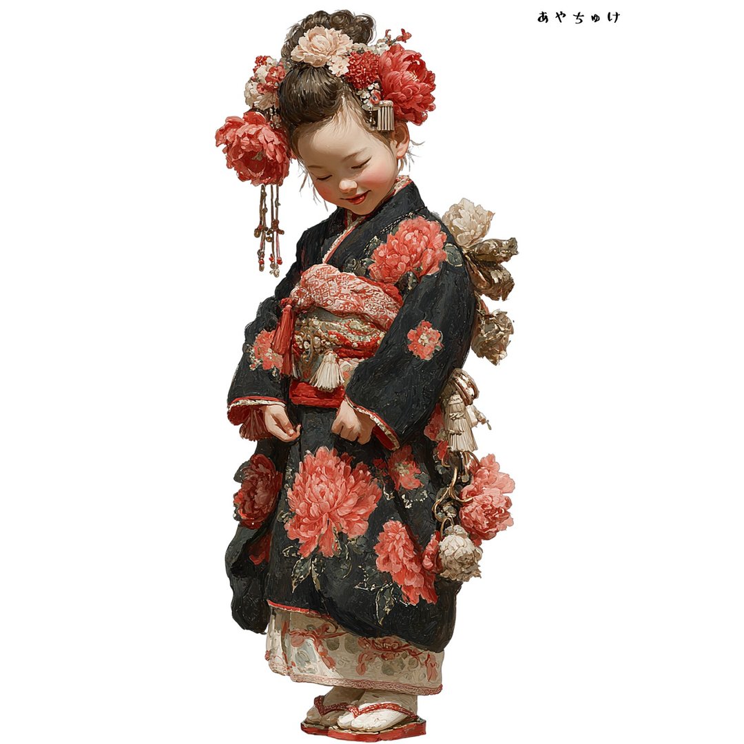【12月新品4】07-114-0302 人物贴纸 和服复古 - 贴纸 - 纸 