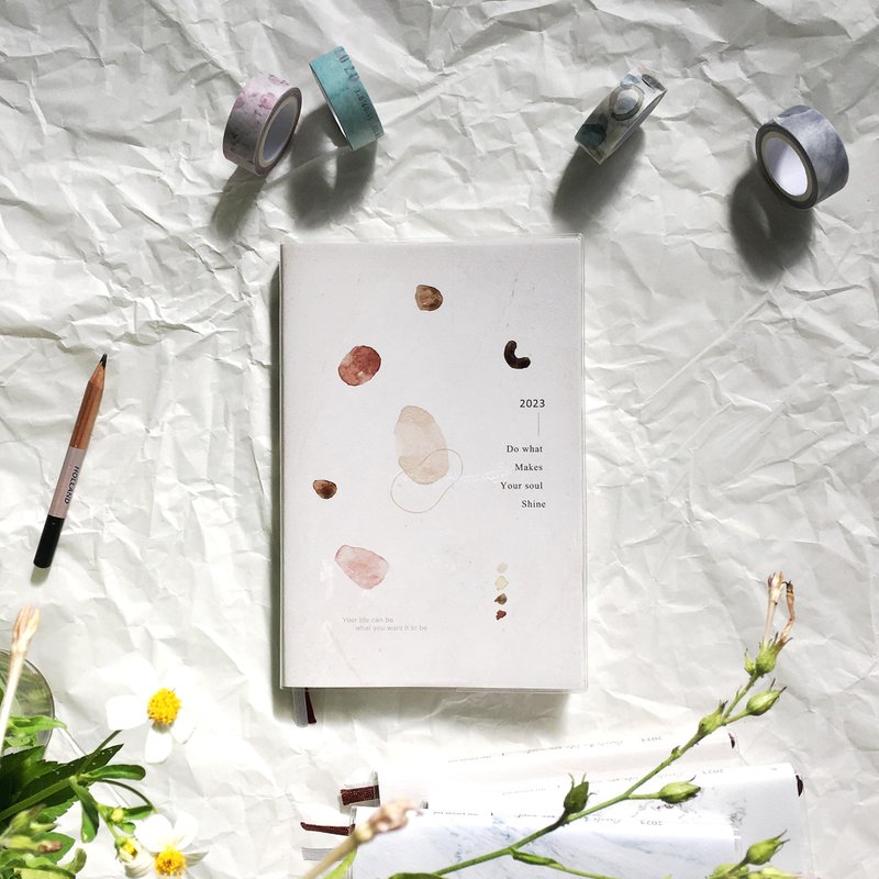 柏格文具2022.9月~2023.12月 / 32K胶皮跨年手册 3图【限量销售】 - 笔记本/手帐 - 纸 白色