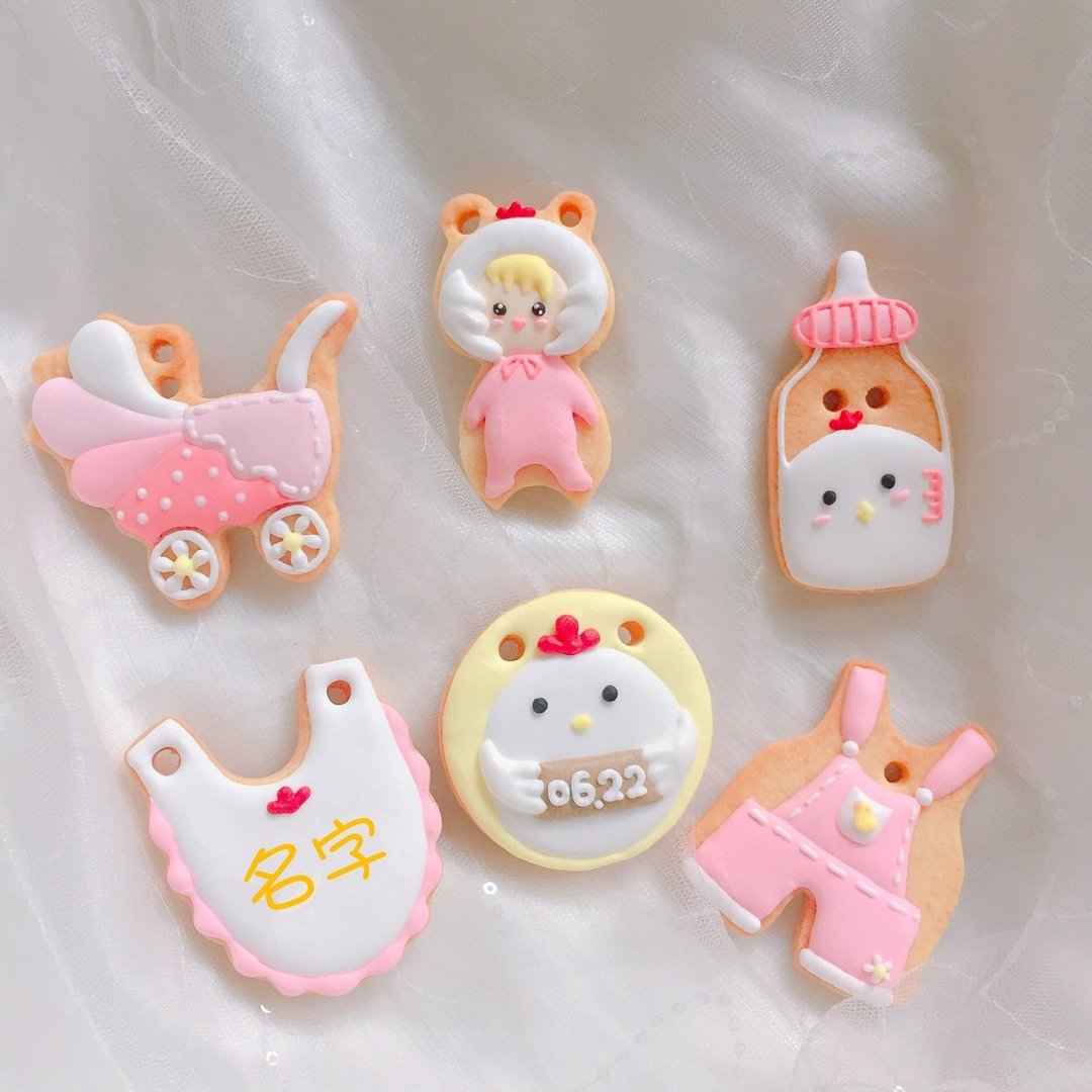 女鸡宝宝 收涎饼干/糖霜饼干 - 手工饼干 - 新鲜食材 