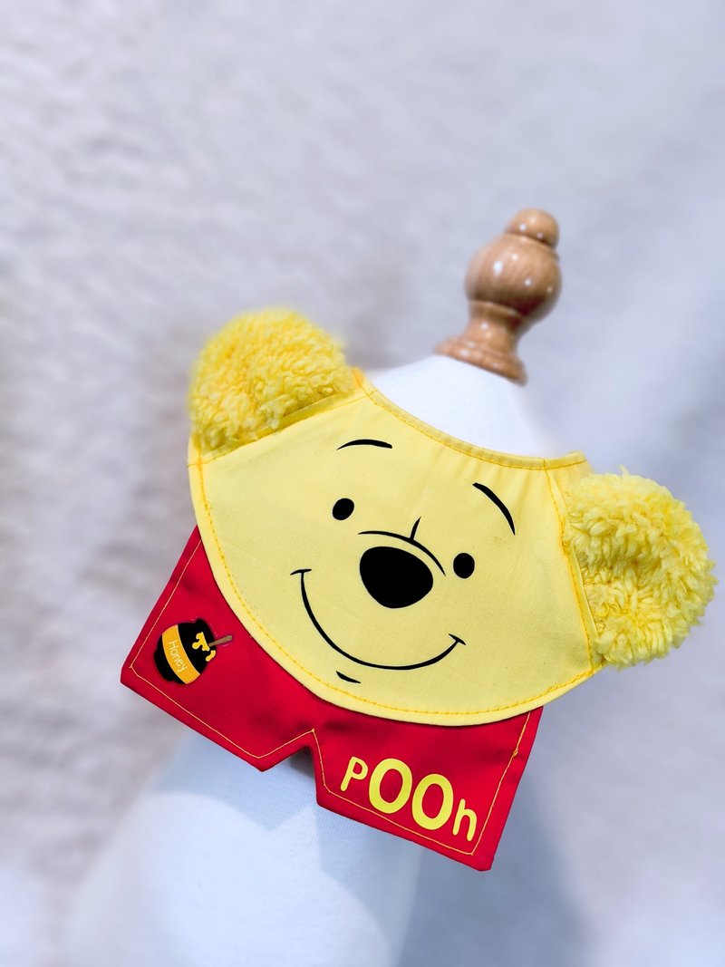 Winnie the pooh 小熊维尼 角色扮演 宠物造型围巾 - 衣/帽 - 棉．麻 蓝色