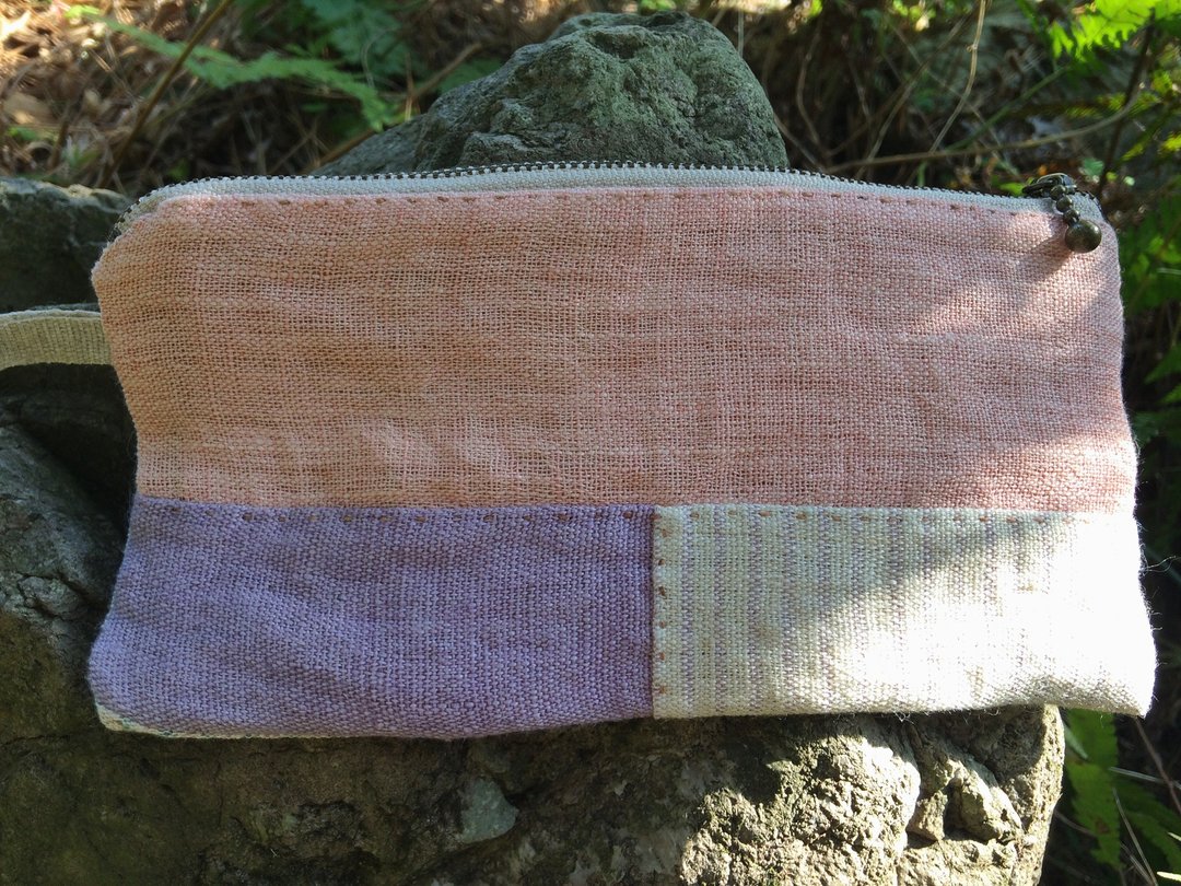 Hand woven hemp wallet K - 皮夹/钱包 - 棉 多色