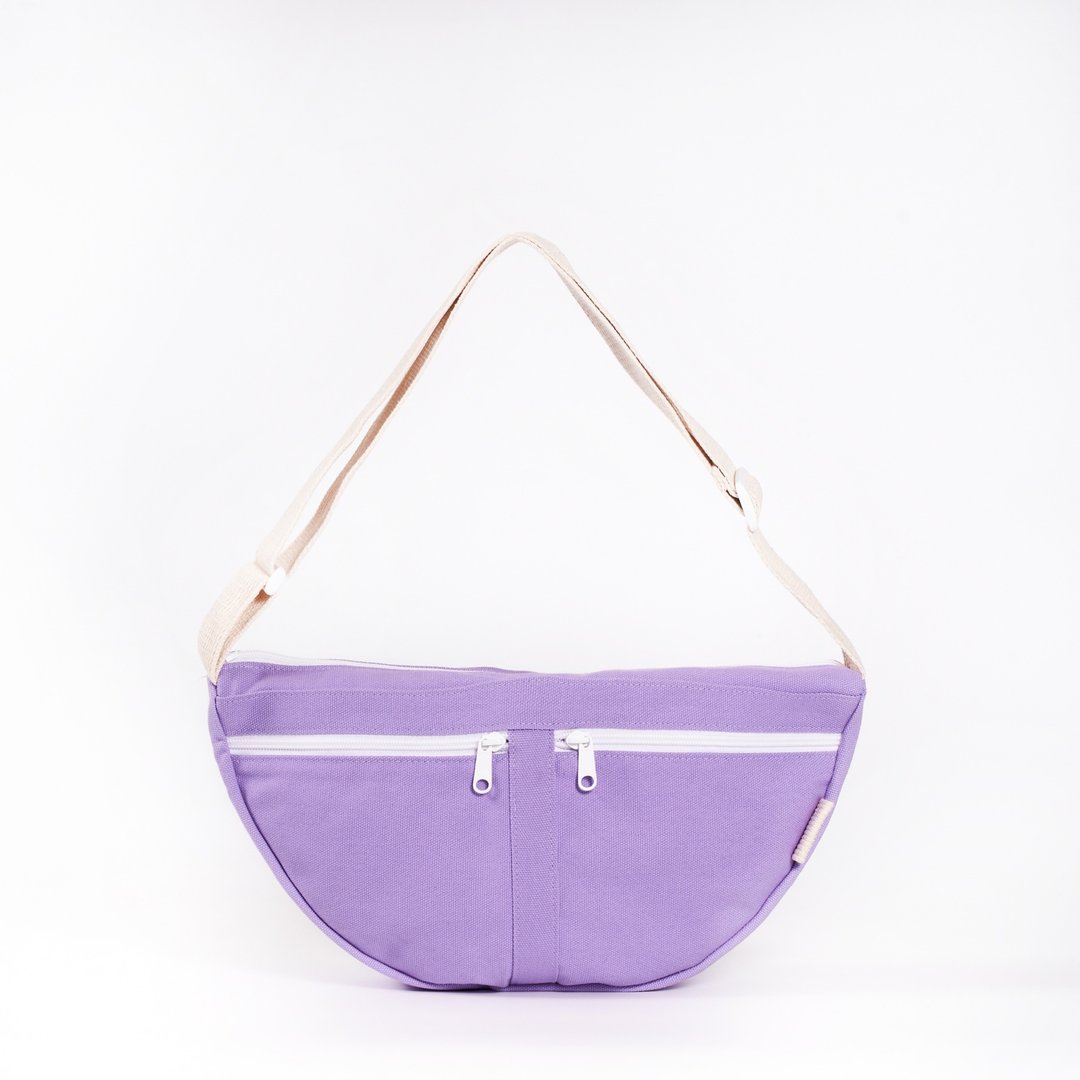 Japfac Belt Bag Purple - 手拿包 - 棉 