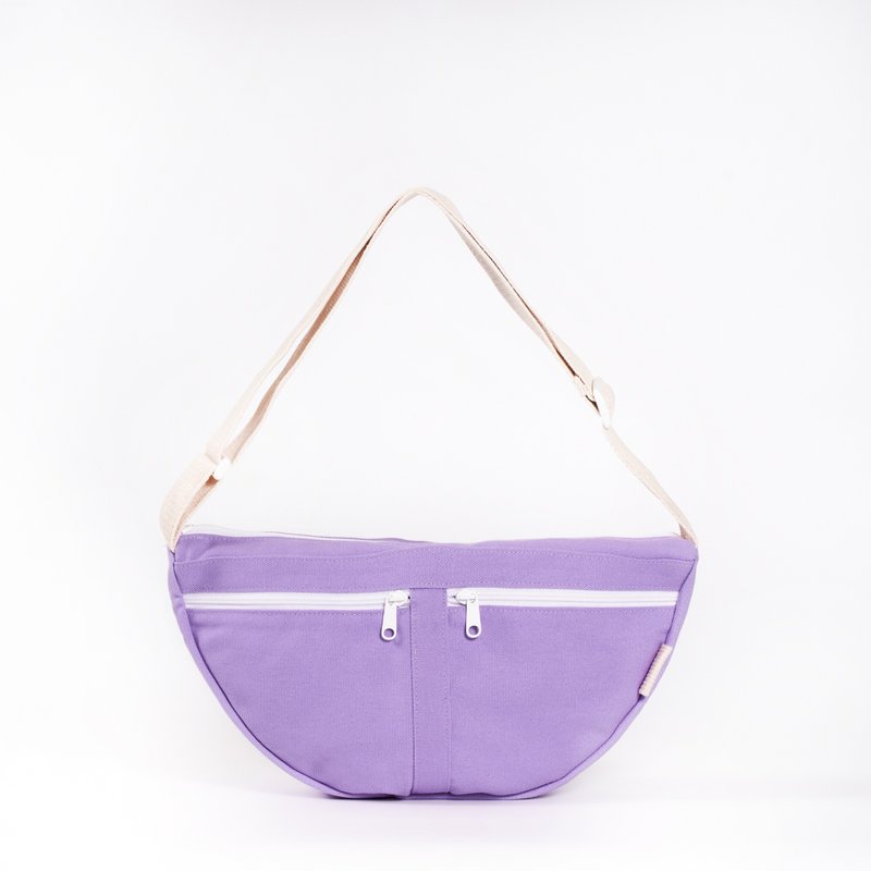 Japfac Belt Bag Purple - 手拿包 - 棉．麻 