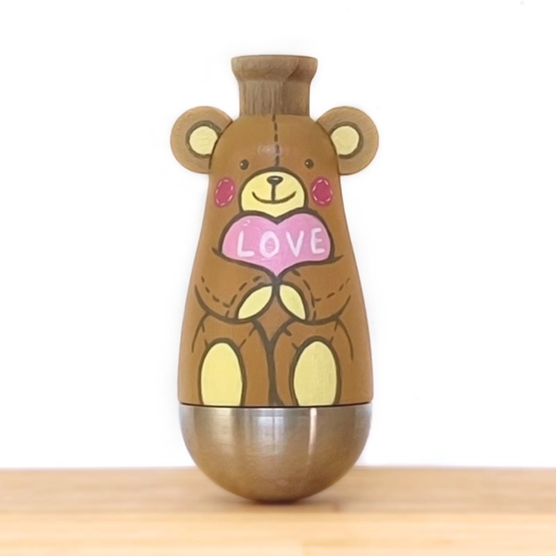 闻森笛 – LOVE熊 卡祖笛 KAZOO 公仔 - 吉他/乐器 - 木头 咖啡色