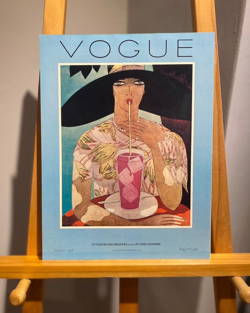 1926年VOGUE时尚杂志封面-1900-1970复刻海报精选图集(1978出版) - 海报/装饰画/版画 - 纸 蓝色