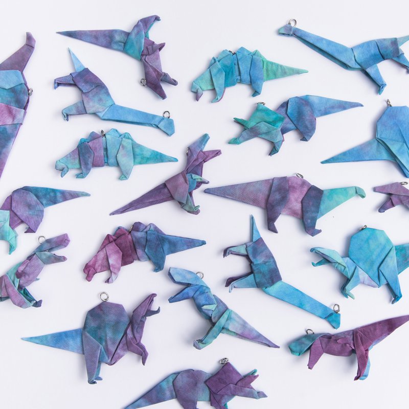 \迷幻侏罗纪/ 折纸饰品三合一 全系列6+1款 - 项链 - 防水材质 多色