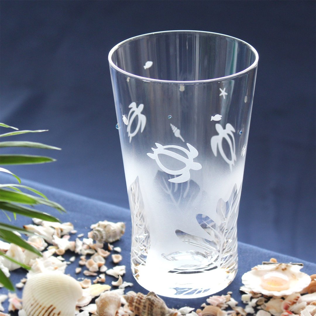 [檀香和热带树叶] 玻璃杯 - 玻璃杯 - 玻璃 透明