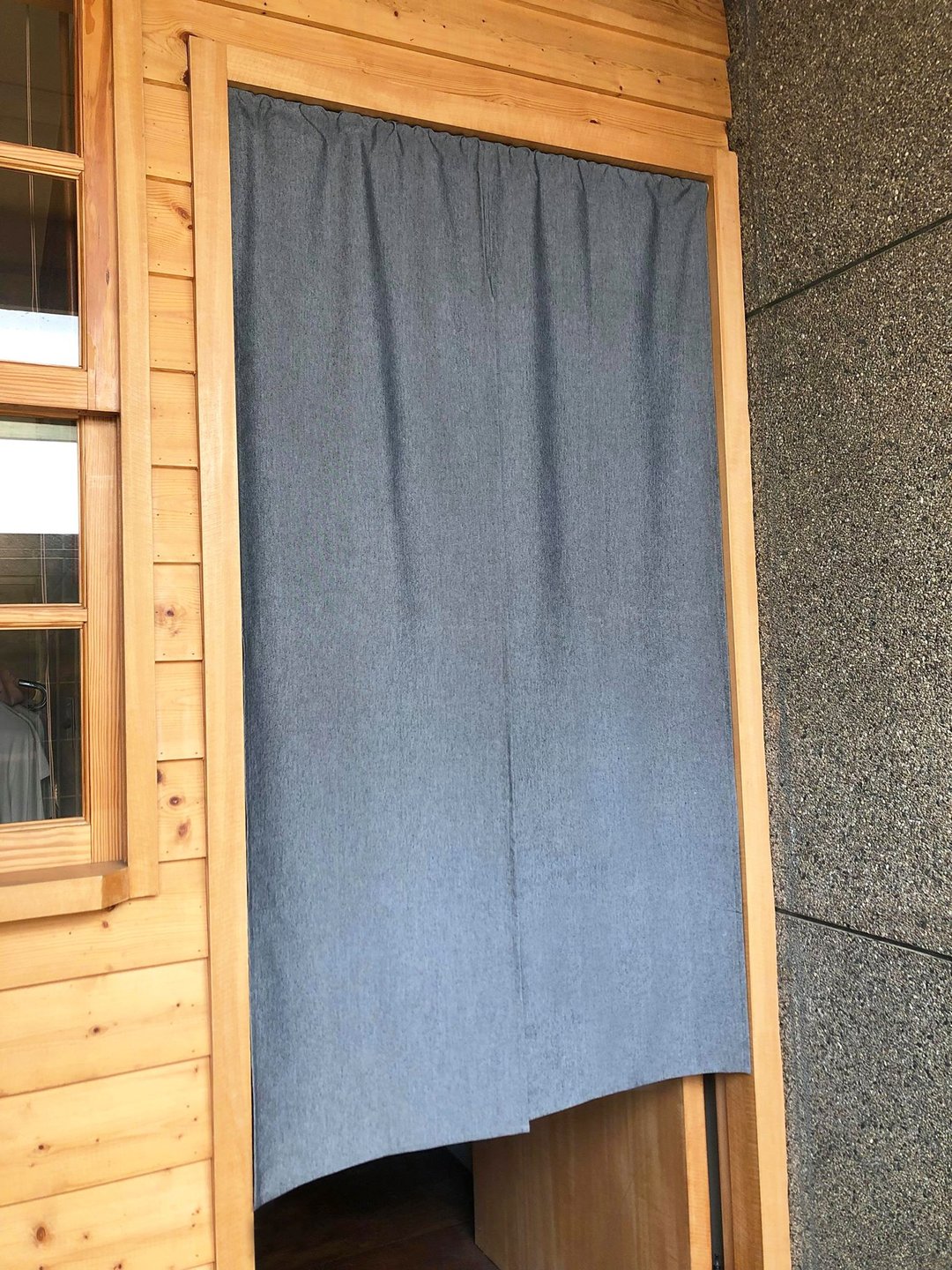 有机棉灰色日式中门帘 Organic Cotton - 门帘/门牌 - 棉 灰色