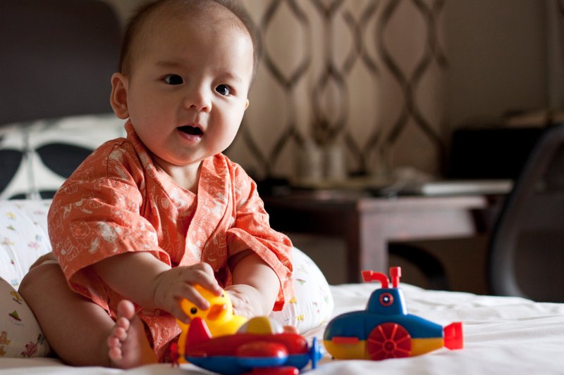 Japanese Cotton Baby Kimono Romper - 其他 - 棉．麻 白色